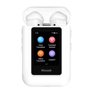 Translator Earbuds ChatGPT  AI  and Touch Screen,