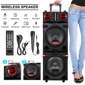 9000W Portable Bluetooth Speaker Bass Sound System